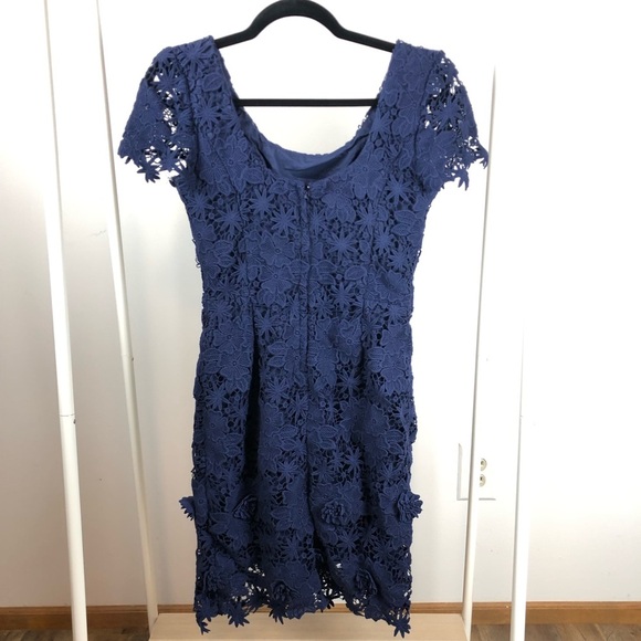 Lilly Pulitzer Marta Dress Navy Size : 4 100% Cotton - Picture 3 of 9